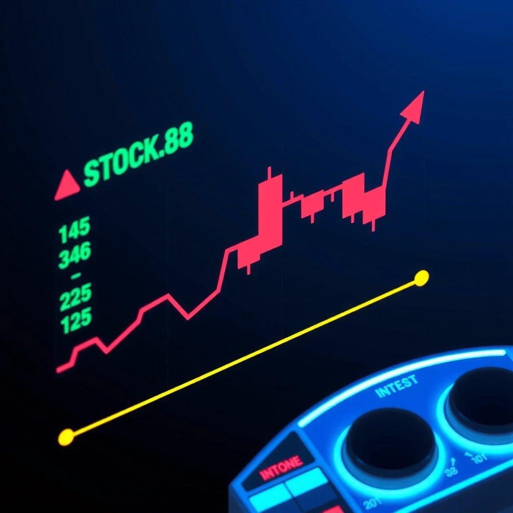 Stock Market Minigame - Line graph gameplay interface